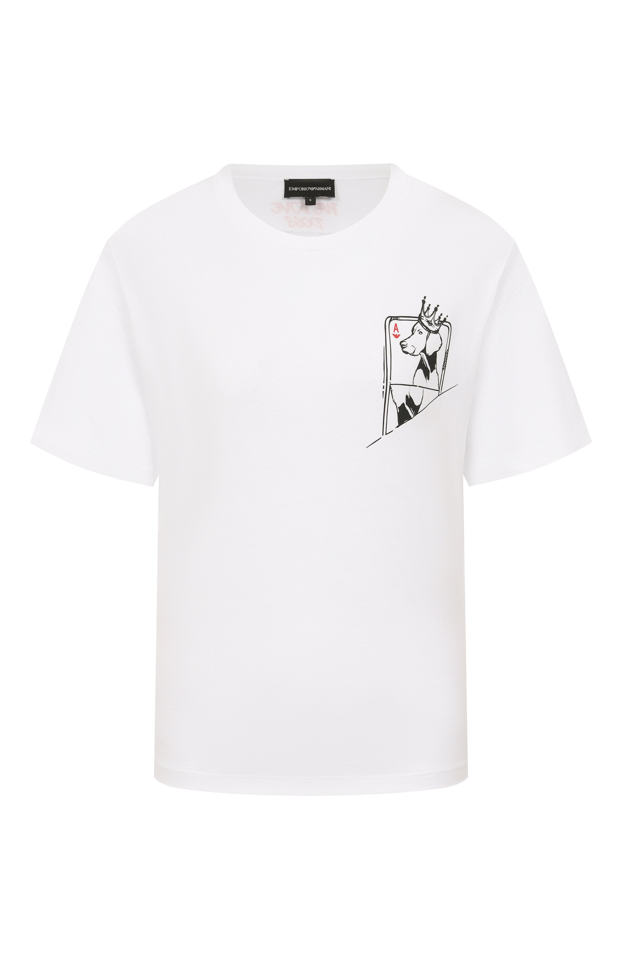 Хлопковая футболка EMPORIO ARMANI, арт. EW002841/AF12597, фото 1
