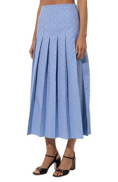 Хлопковая юбка GUCCI, арт. 721388/ZAM9M, фото 3