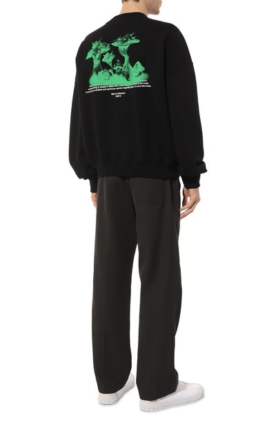 Хлопковый свитшот OFF-WHITE, арт. OMBA067S23FLE0031070, фото 2