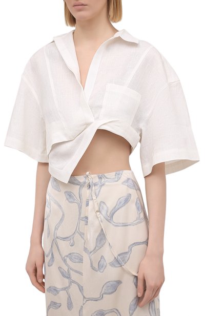 Льняная рубашка JACQUEMUS, арт. 211SH08/108114, фото 3