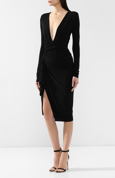 Платье из вискозы ALEXANDRE VAUTHIER черного цвета по цене 121500 руб., арт. 192DR1019 0191-1029, фото 3 Платье из вискозы ALEXANDRE VAUTHIER, арт. 192DR1019 0191-1029, фото 3