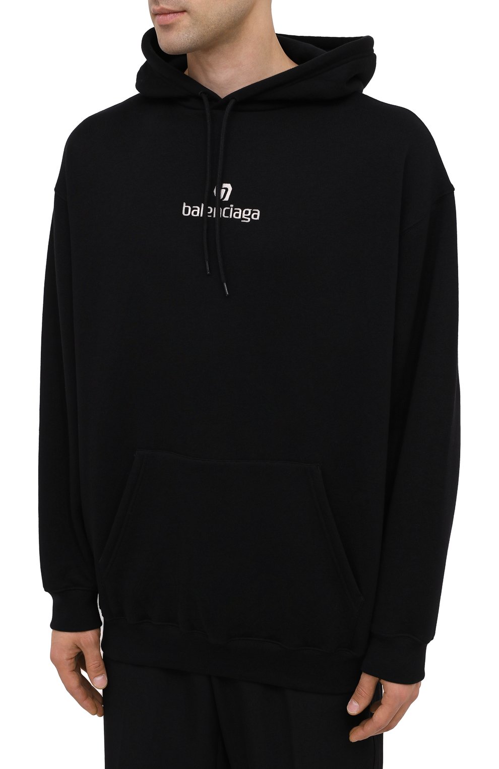 Хлопковое худи BALENCIAGA, арт. 570811/TJVE1, фото 3