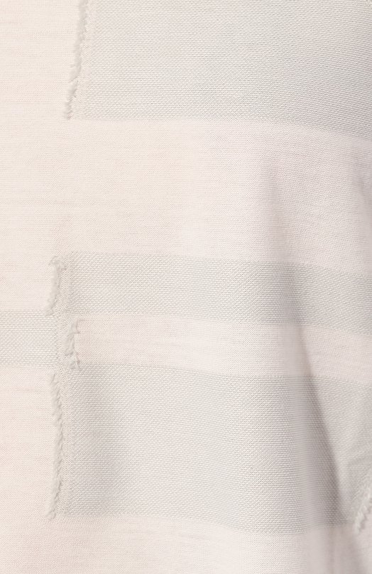 Хлопковая футболка Giorgio Armani 6RAM54/AJBWZ Кремовый  6RAM54/AJBWZ Фото 5
