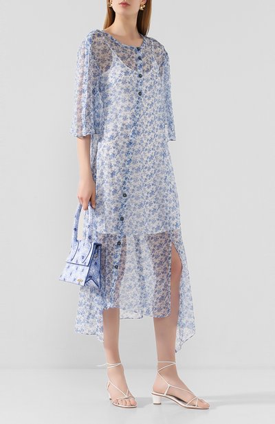 Шелковое платье ACNE STUDIOS голубого цвета по цене 84750 руб., арт. A20180, фото 2 Шелковое платье ACNE STUDIOS, арт. A20180, фото 2
