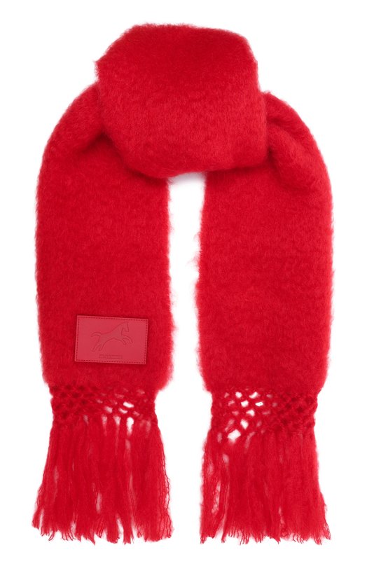 Шерстяной шарф Jil Sander J53TE0005/J40041 Красный J53TE0005/J40041