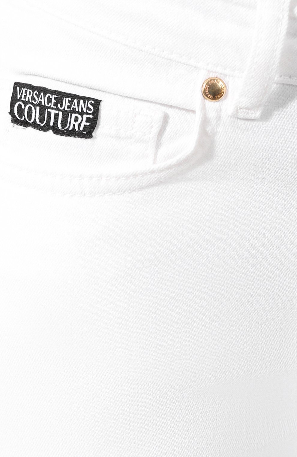 Джинсы VERSACE JEANS COUTURE белого цвета по цене 15350 руб., арт. A1HVA0K4-VDP500 4/60501, фото 5 Джинсы VERSACE JEANS COUTURE, арт. A1HVA0K4-VDP500 4/60501, фото 5