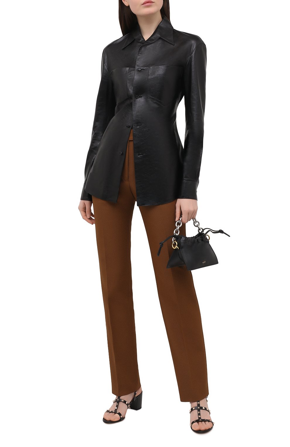 Кожаные босоножки rockstud VALENTINO, арт. VW2S0491/VBP, фото 2