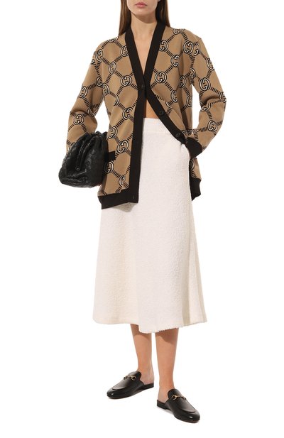 Шерстяной кардиган GUCCI бежевого цвета по цене 285120 руб., арт. 678308 XKB7T, фото 2 Шерстяной кардиган GUCCI, арт. 678308 XKB7T, фото 2