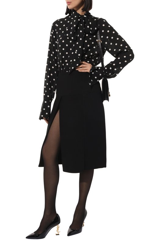Кожаные туфли Opyum Saint Laurent 4841600NPKK 1000 Чёрный  4841600NPKK 1000 Фото 2
