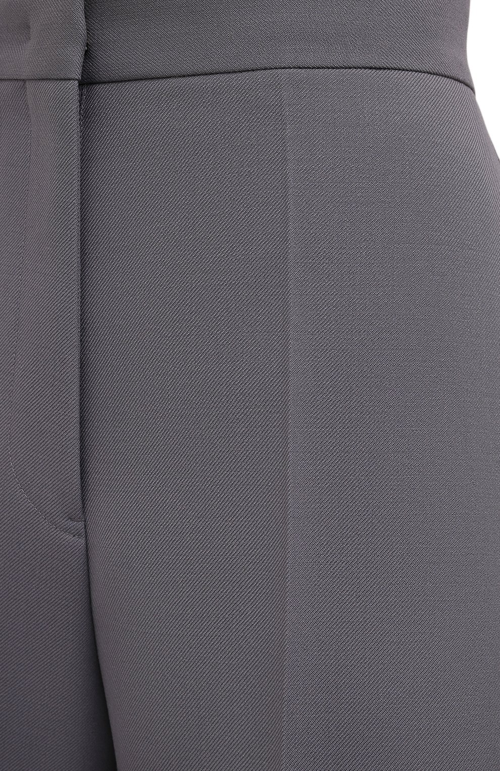 Шерстяные брюки JIL SANDER серого цвета по цене 108500 руб., арт. JSPS300425-WS201000, фото 5 Шерстяные брюки JIL SANDER, арт. JSPS300425-WS201000, фото 5