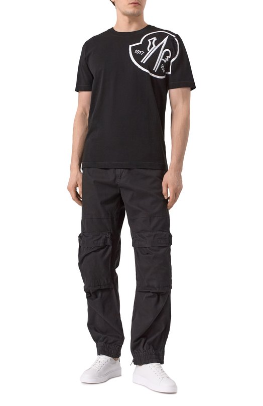 Хлопковая футболка 6 Moncler x 1017 Alyx 9SM Moncler Genius 8C00001/M2780/999 Чёрный  8C00001/M2780/999 Фото 2