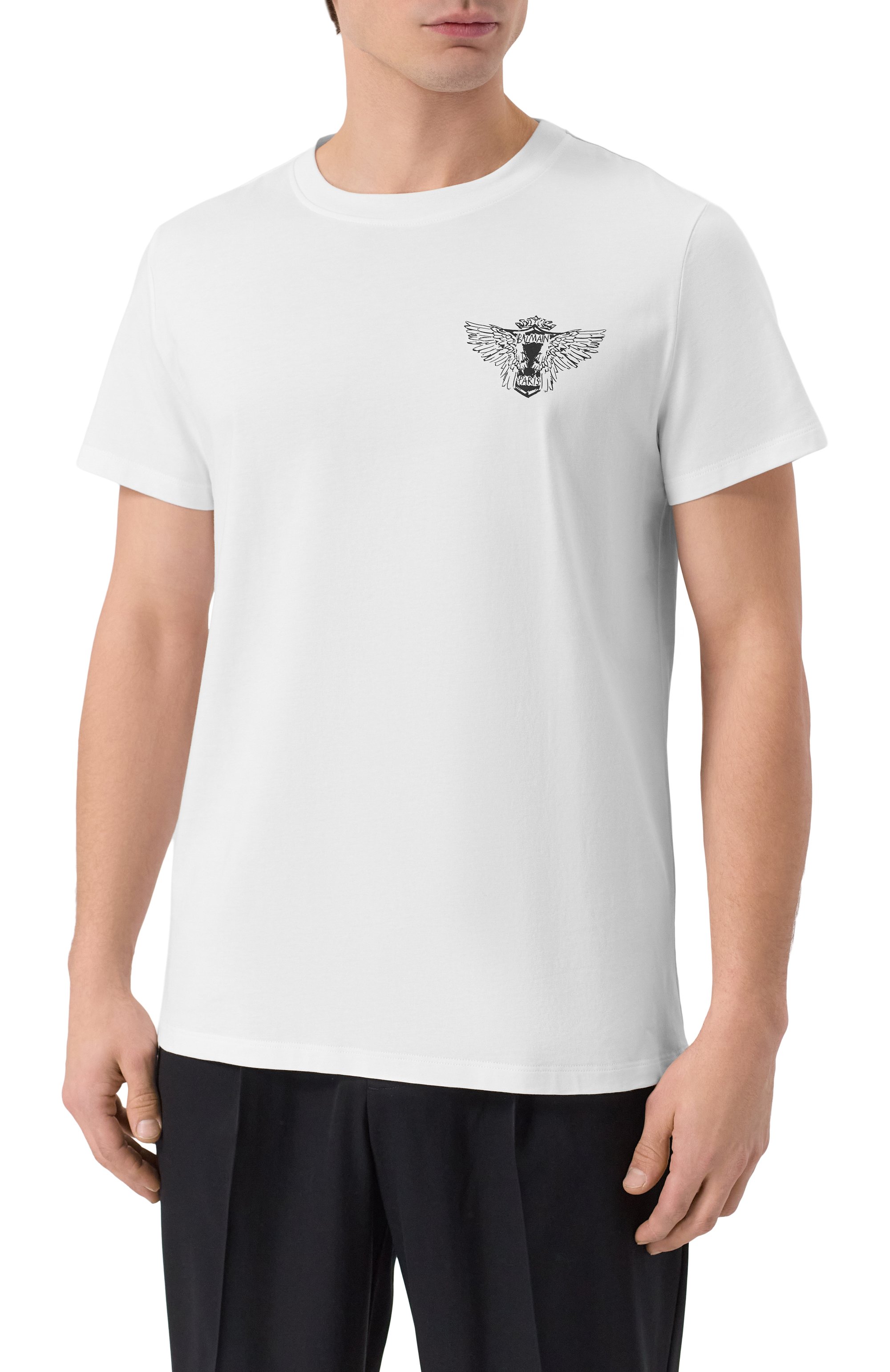 Хлопковая футболка BALMAIN, арт. GH1EF000/GF39, фото 3