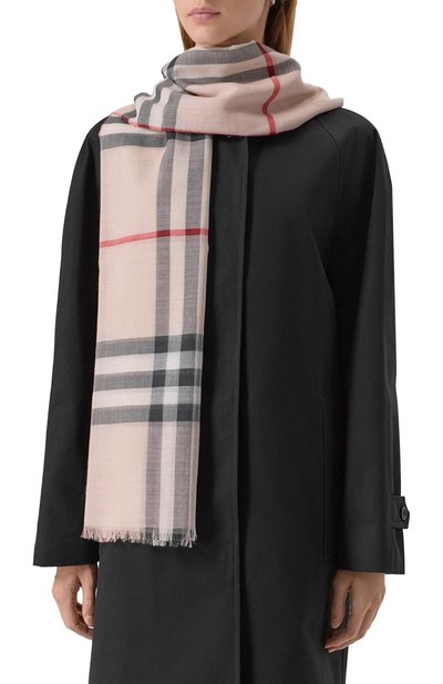 Шарф из шерсти и шелка BURBERRY, арт. 8078782, фото 2
