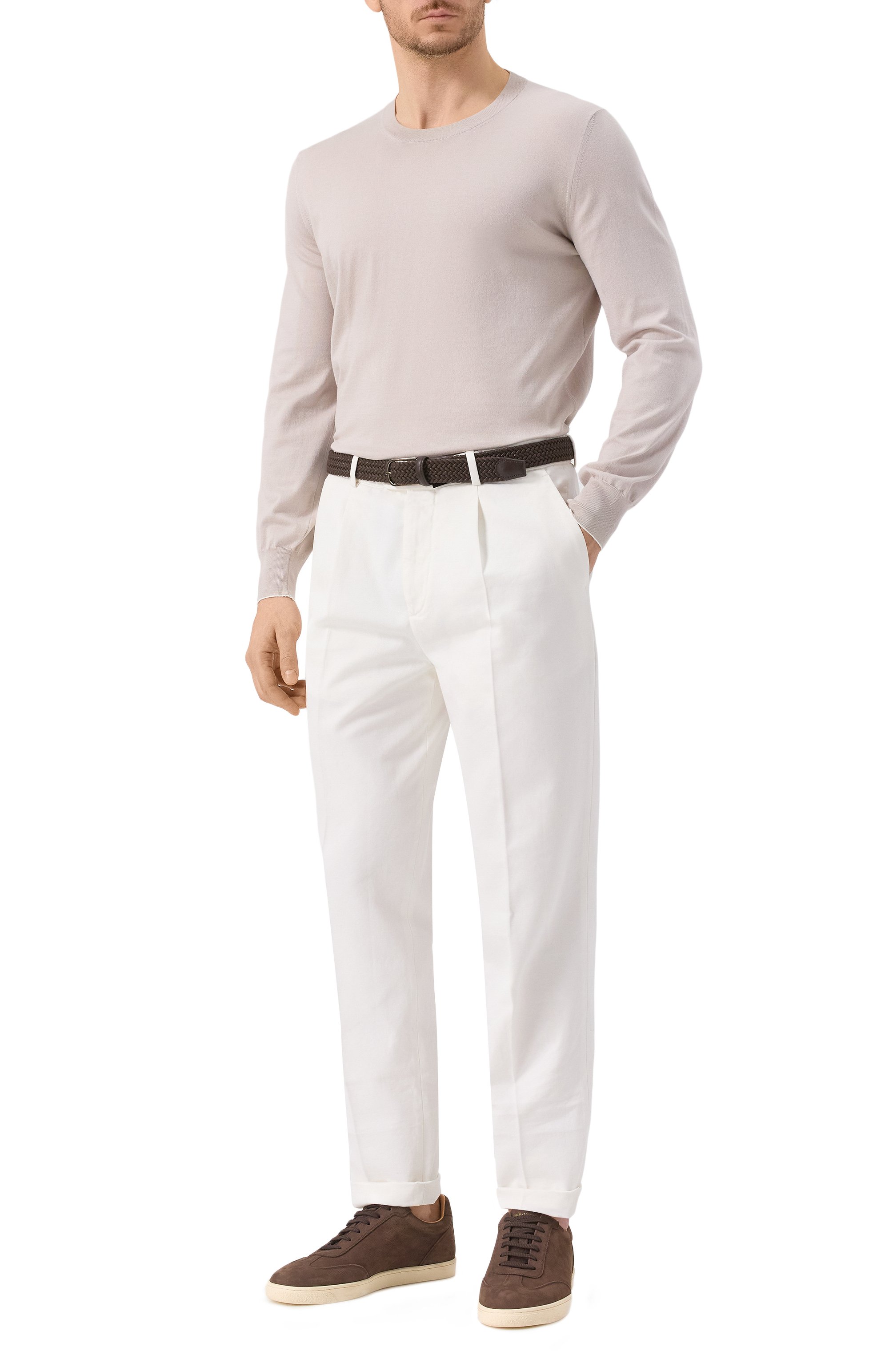 Хлопковый джемпер BRUNELLO CUCINELLI, арт. M2900100, фото 2