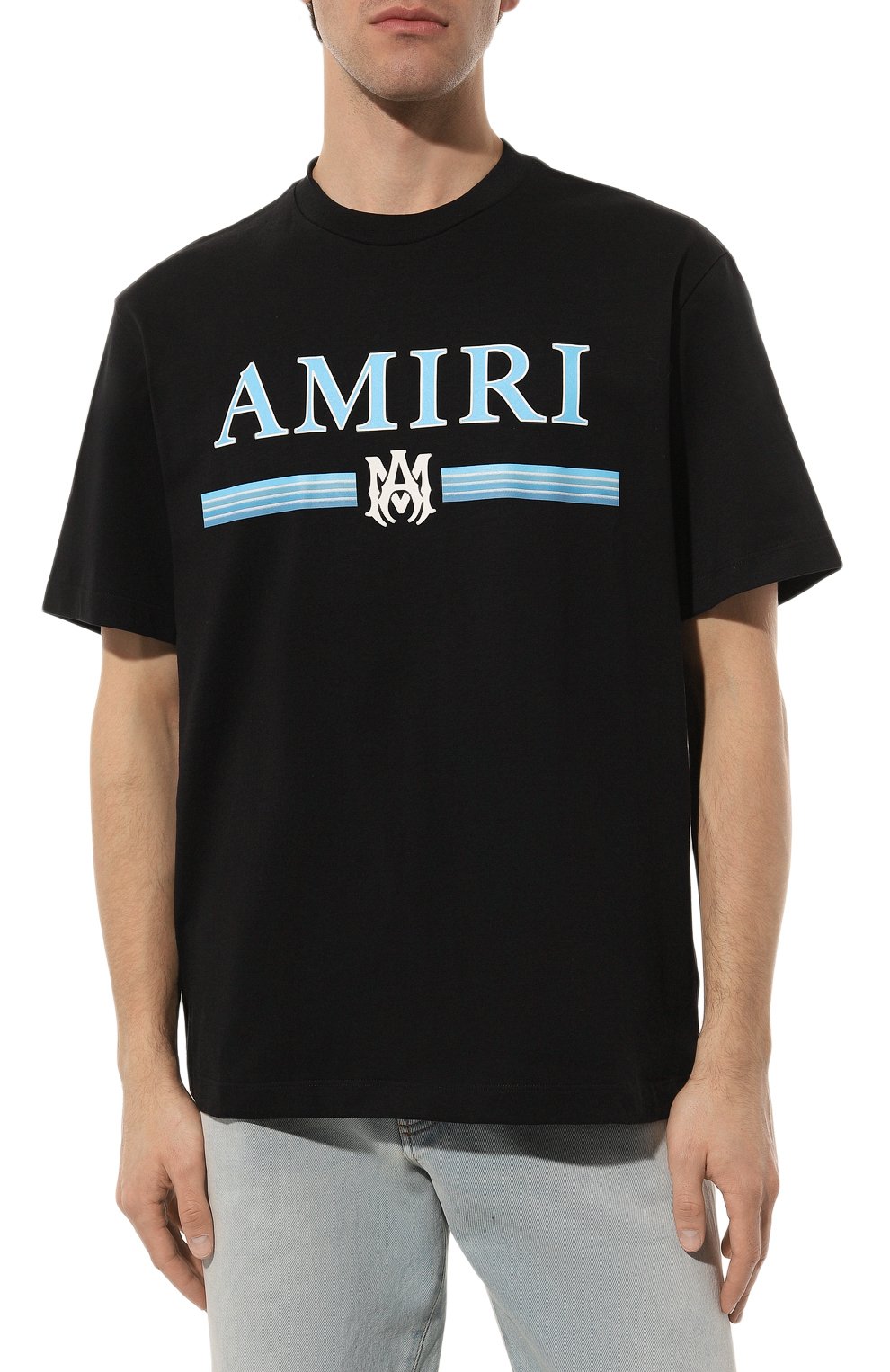 Хлопковая футболка AMIRI черного цвета по цене 49700 руб., арт. PS24MJL007, фото 3 Хлопковая футболка AMIRI, арт. PS24MJL007, фото 3