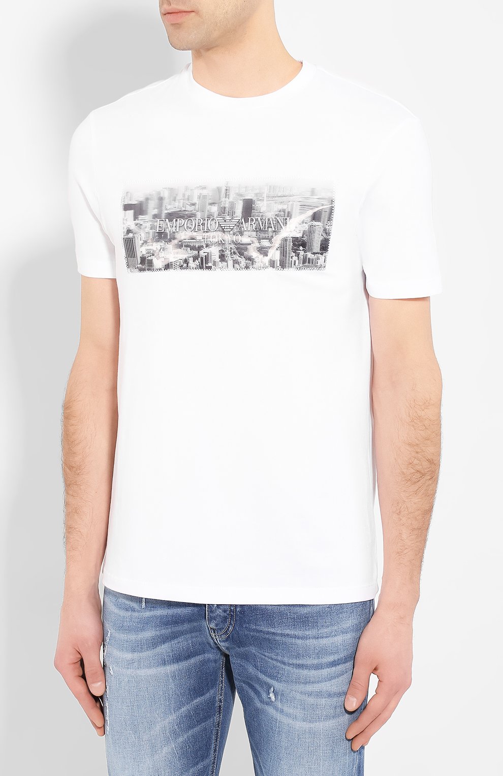 Хлопковая футболка EMPORIO ARMANI, арт. 3H1T62/1J30Z, фото 3