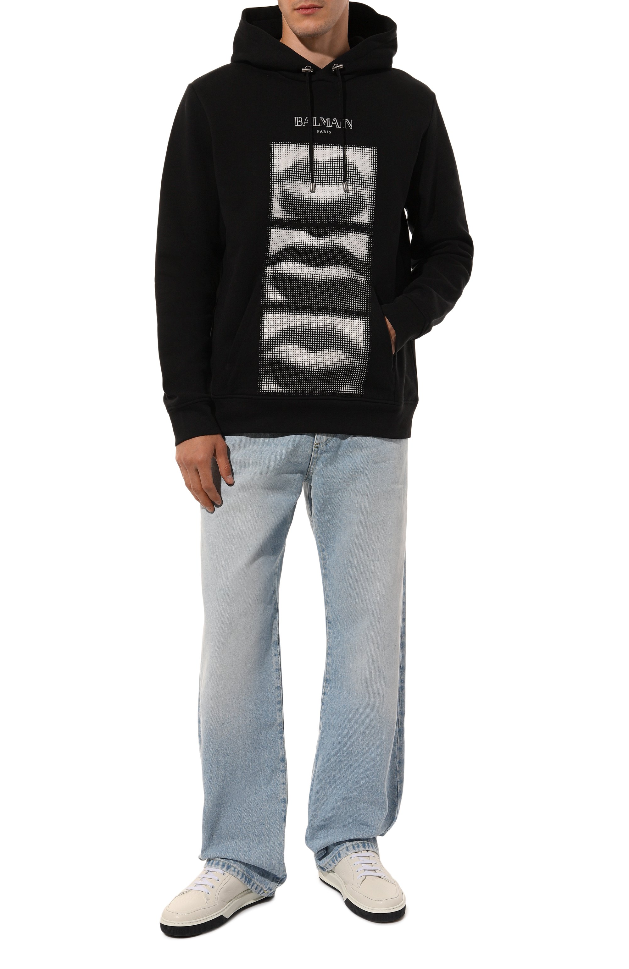 Хлопковое худи BALMAIN, арт. DH0JT047/GE07, фото 2