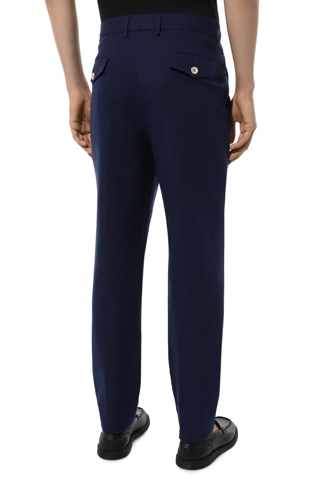 Брюки изо льна и шерсти BRUNELLO CUCINELLI, арт. MW494E1920, фото 4