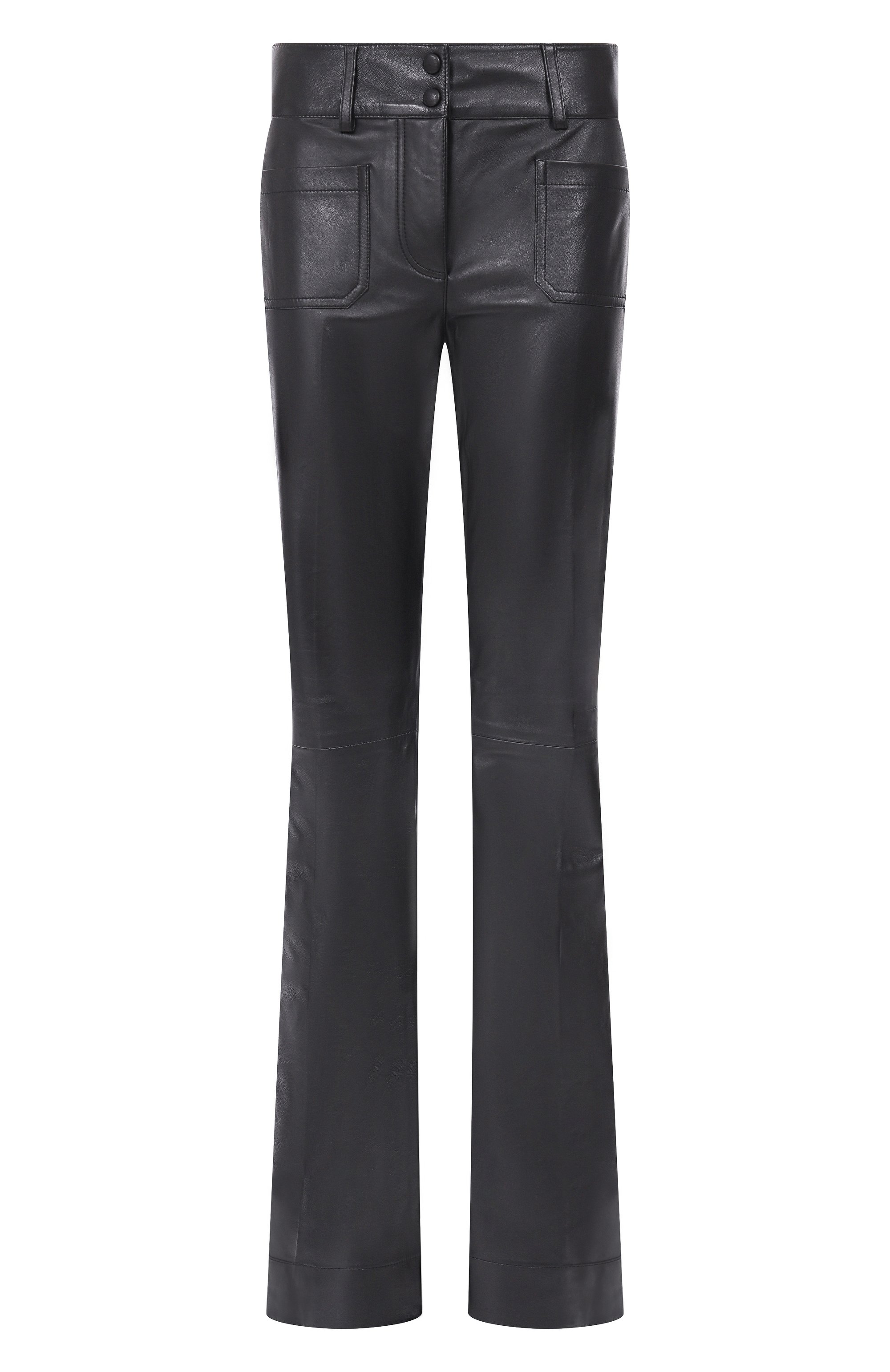 Кожаные брюки JACOB LEE черного цвета по цене 316500 руб., арт. WLP20125AW25B, фото 1 Кожаные брюки JACOB LEE, арт. WLP20125AW25B, фото 1