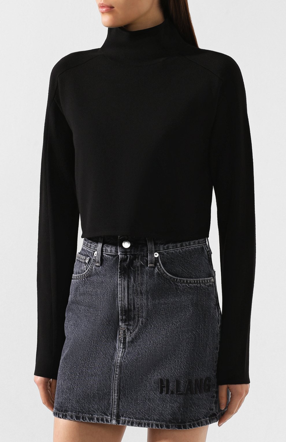 Свитер HELMUT LANG черного цвета по цене 28100 руб., арт. J07HW705, фото 3 Свитер HELMUT LANG, арт. J07HW705, фото 3
