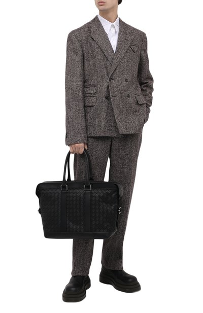 Кожаная сумка-тоут classic hidrology BOTTEGA VENETA черного цвета по цене 289000 руб., арт. 667275/V0E52, фото 3 Кожаная сумка-тоут classic hidrology BOTTEGA VENETA, арт. 667275/V0E52, фото 3