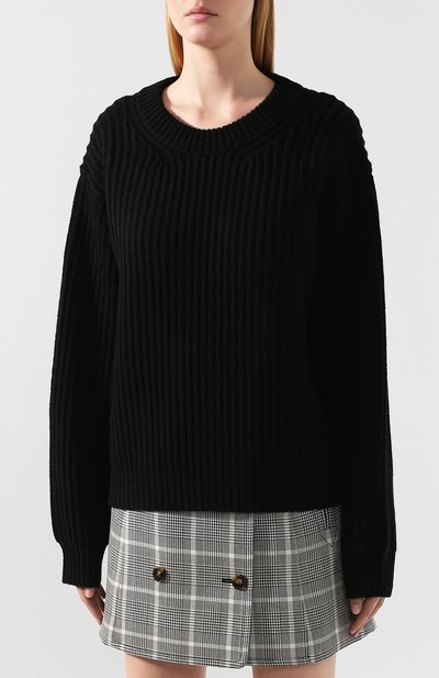 Шерстяной свитер ACNE STUDIOS черного цвета по цене 26050 руб., арт. A60017, фото 3 Шерстяной свитер ACNE STUDIOS, арт. A60017, фото 3
