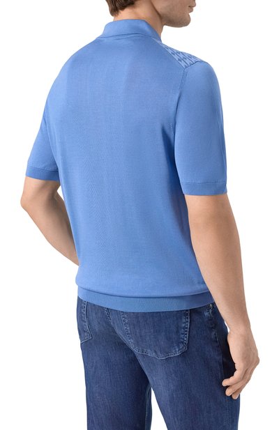 Поло из шелка и хлопка STEFANO RICCI, арт. K212038P31/F26194, фото 4