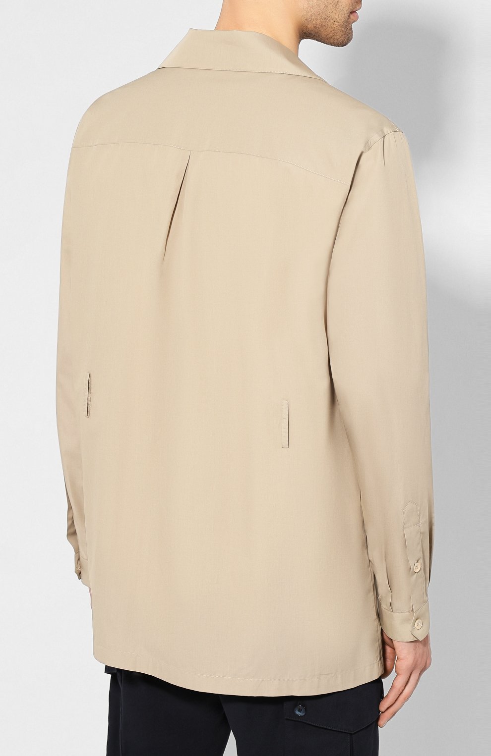 Хлопковая рубашка DOLCE & GABBANA бежевого цвета по цене 89950 руб., арт. G5HN2T/FU5K9, фото 4 Хлопковая рубашка DOLCE & GABBANA, арт. G5HN2T/FU5K9, фото 4
