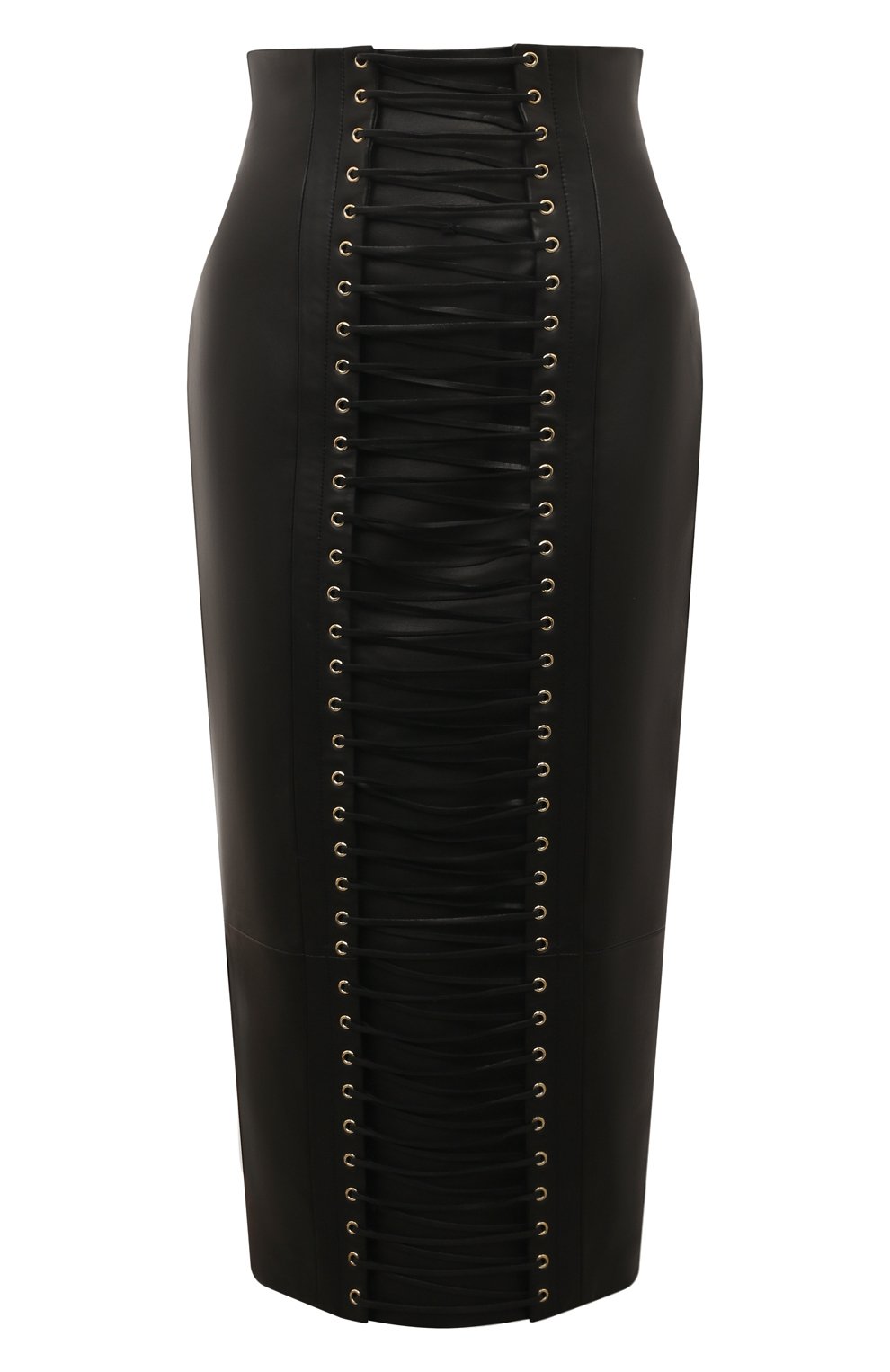 Кожаная юбка BALMAIN, арт. AF0LD300LB24, фото 1