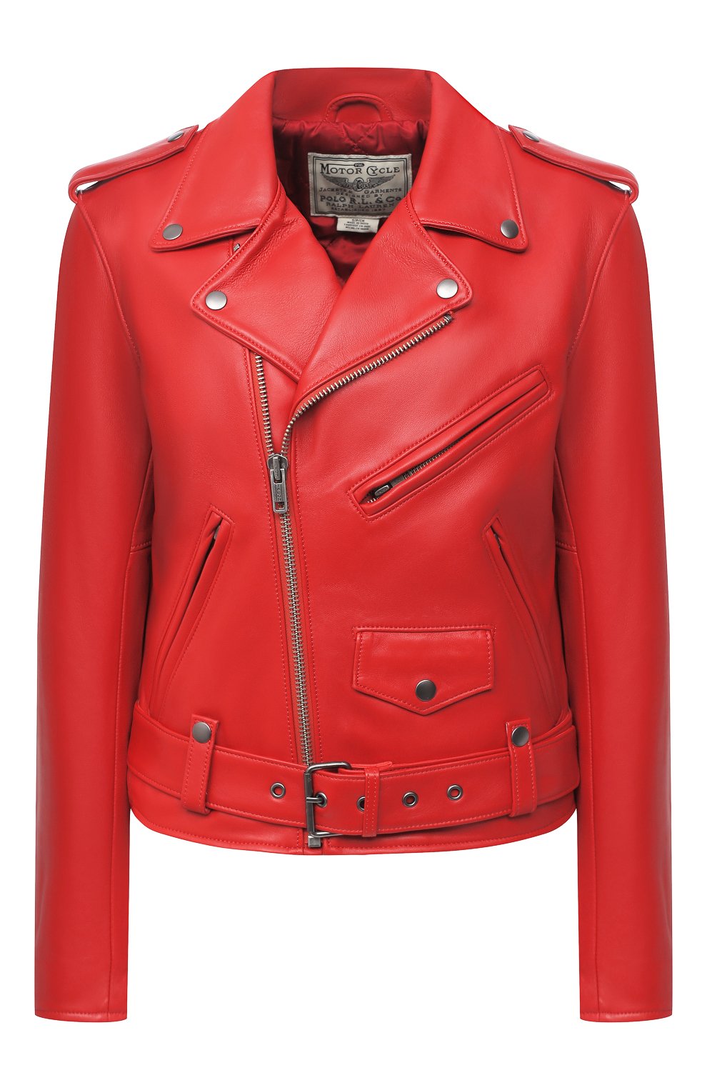 Кожаная куртка POLO RALPH LAUREN красного цвета по цене 75950 руб., арт. 211753241, фото 1 Кожаная куртка POLO RALPH LAUREN, арт. 211753241, фото 1