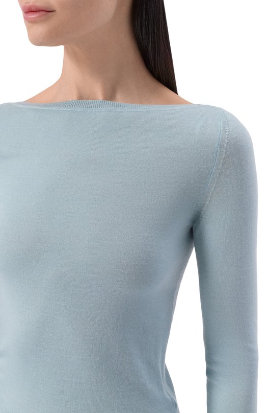 Пуловер из кашемира и шелка MVST M26.CSW.K409/JAIPUR Голубой  M26.CSW.K409/JAIPUR Фото 5