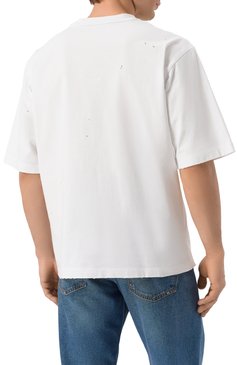 Мужская хлопковая футболка DSQUARED2 белого цвета, арт. S74GD1382/S24583 | Фото 4 (Рукава: 3/4; Материал внешний: Хлопок; Длина (для топов): Стандартные; Принт: С принтом; Стили: Кэжуэл; Мужское Кросс-КТ: Футболка-одежда; Кросс-КТ: Джерси)