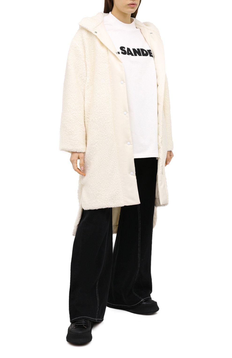 Пальто FORTE DEI MARMI COUTURE белого цвета по цене 63400 руб., арт. 20WF8503, фото 2 Пальто FORTE DEI MARMI COUTURE, арт. 20WF8503, фото 2