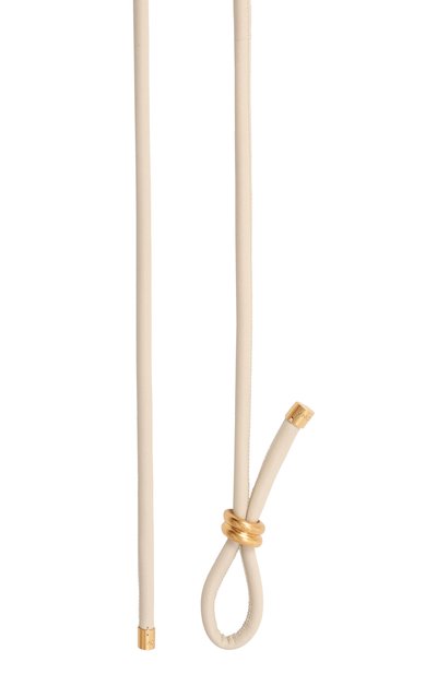 Кожаный пояс AGNONA кремового цвета по цене 61550 руб., арт. L60901/U8090, фото 3 Кожаный пояс AGNONA, арт. L60901/U8090, фото 3