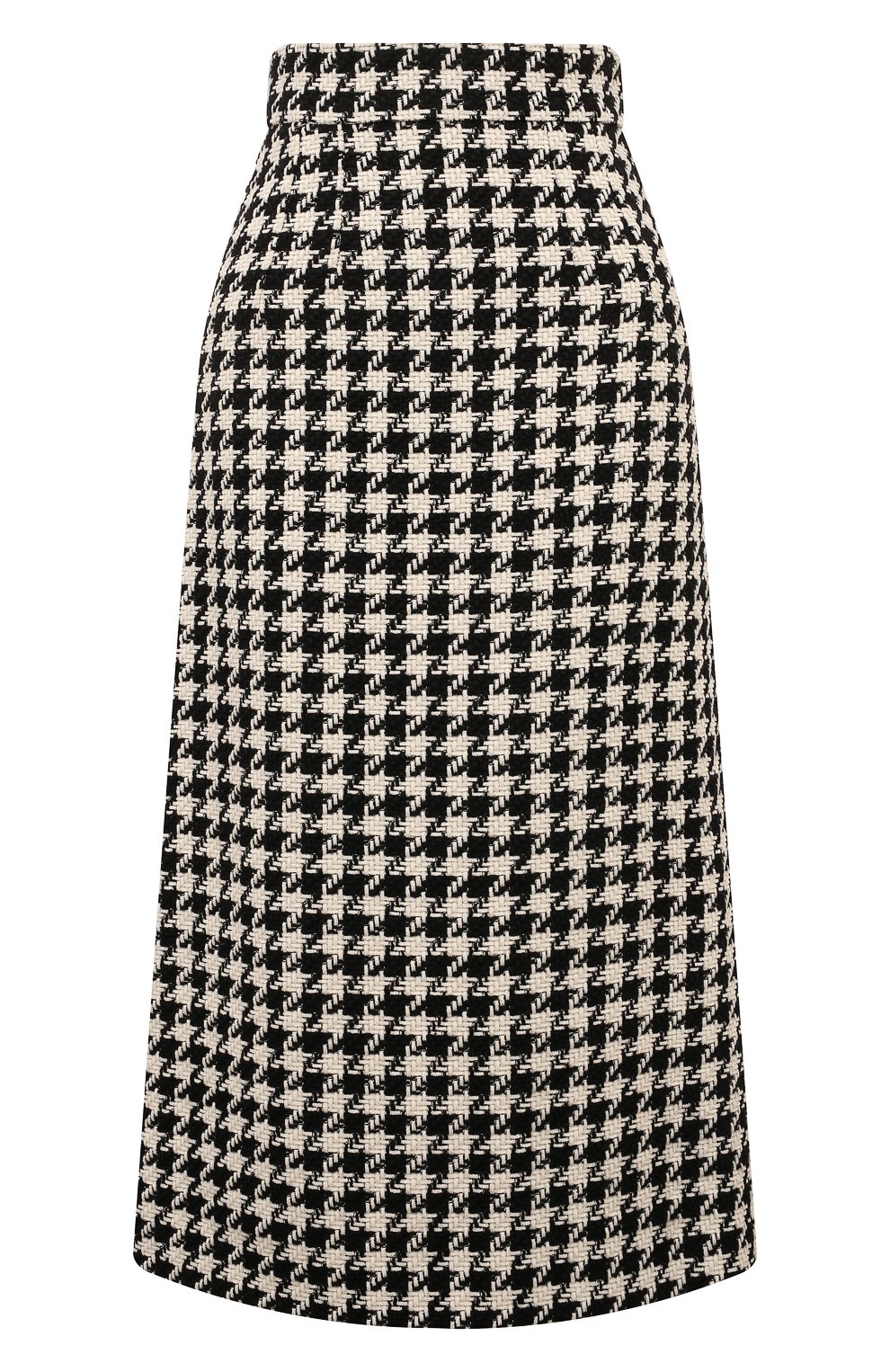 Юбка из шерсти и хлопка DOLCE & GABBANA черно-белого цвета по цене 95500 руб., арт. F4CYRT/FQ3F0, фото 1 Юбка из шерсти и хлопка DOLCE & GABBANA, арт. F4CYRT/FQ3F0, фото 1