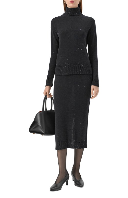 Юбка из шерсти и кашемира Lorena Antoniazzi SM15A/2989 Синий  SM15A/2989 Фото 2