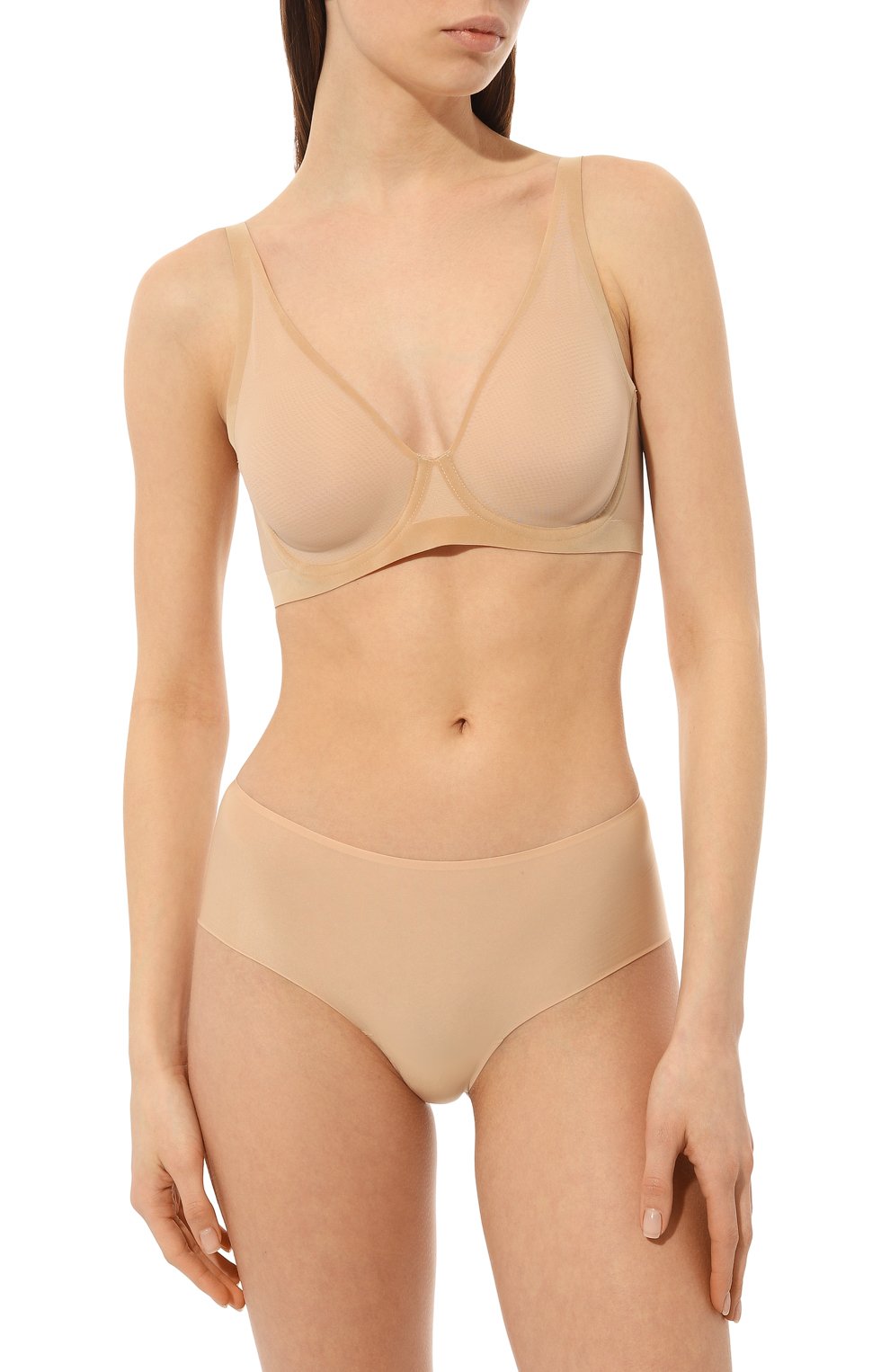 Трусы-шорты WOLFORD бежевого цвета по цене 9900 руб., арт. 69969, фото 2 Трусы-шорты WOLFORD, арт. 69969, фото 2