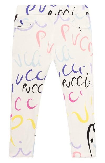 Леггинсы EMILIO PUCCI белого цвета по цене 19550 руб., арт. 9M6020/ME540/10-14, фото 1 Леггинсы EMILIO PUCCI, арт. 9M6020/ME540/10-14, фото 1