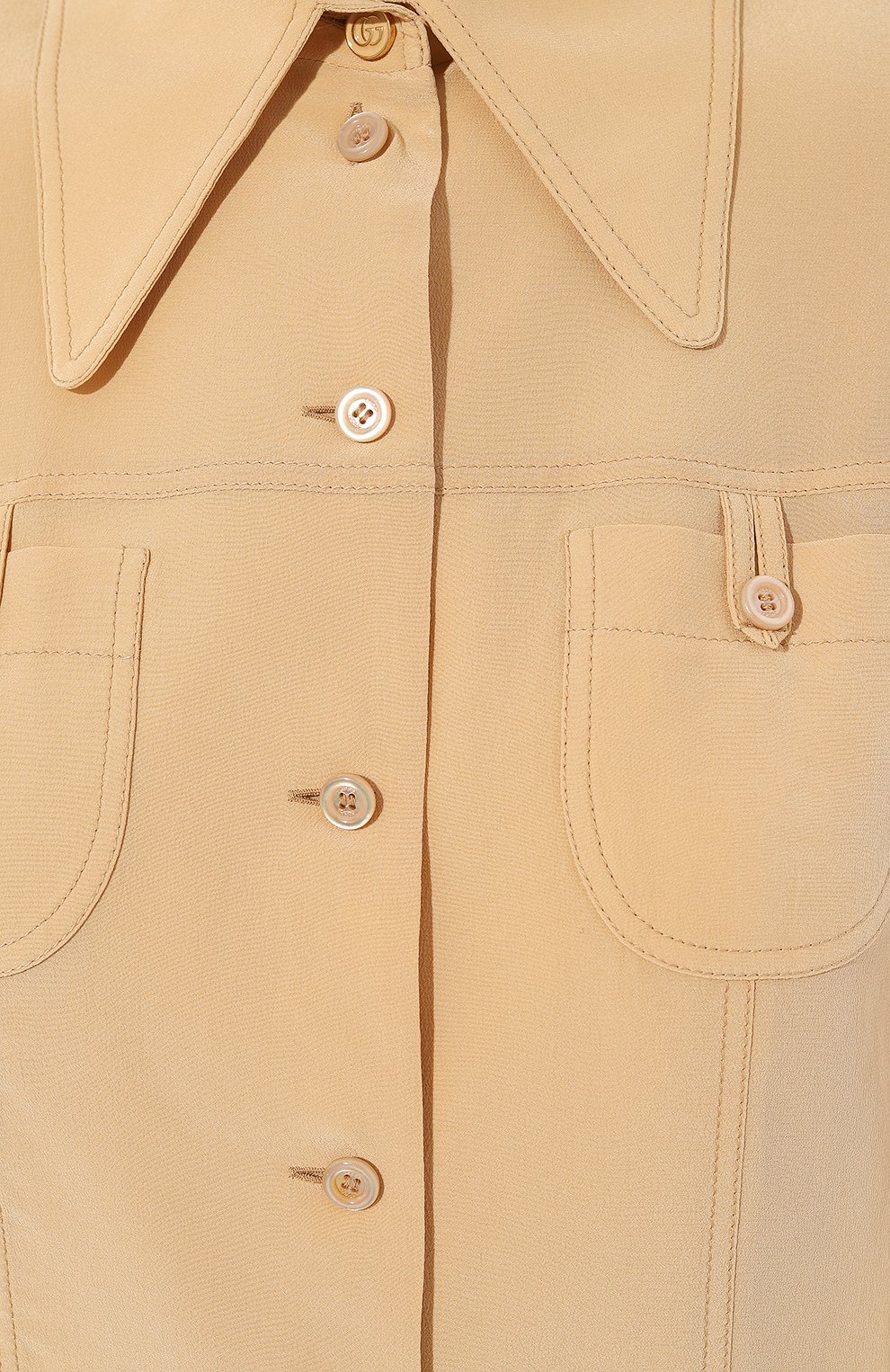 Шелковая рубашка GUCCI, арт. 654646 ZAAOG, фото 5