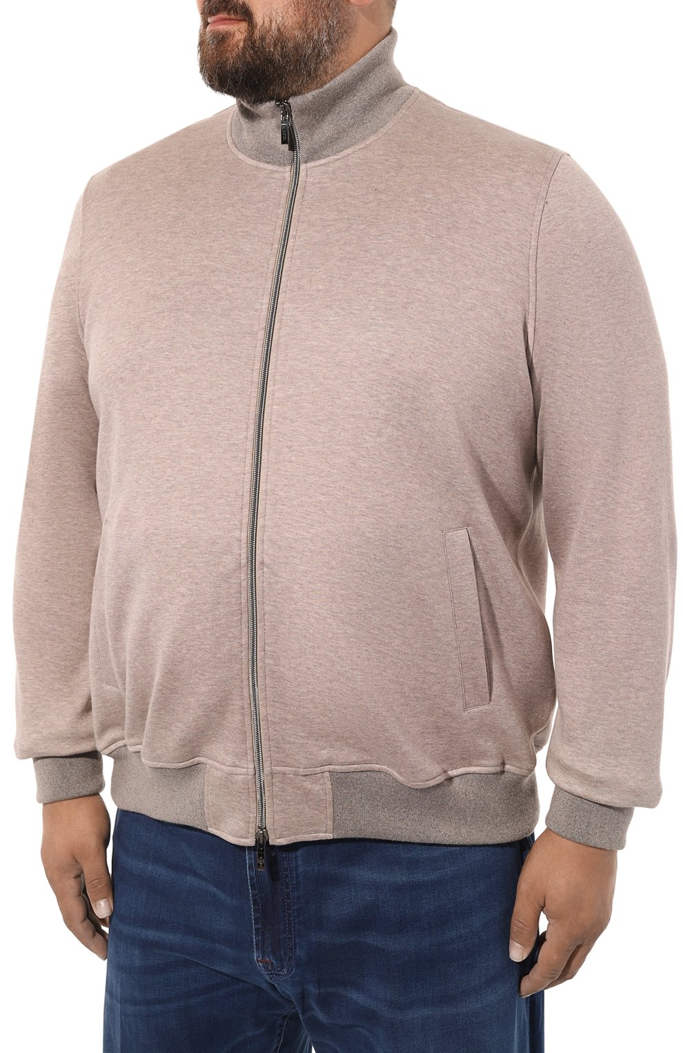 Толстовка из хлопка и кашемира MVST бежевого цвета по цене 131500 руб., арт. 13M467.VA00.MUST./58-62, фото 3 Толстовка из хлопка и кашемира MVST, арт. 13M467.VA00.MUST./58-62, фото 3