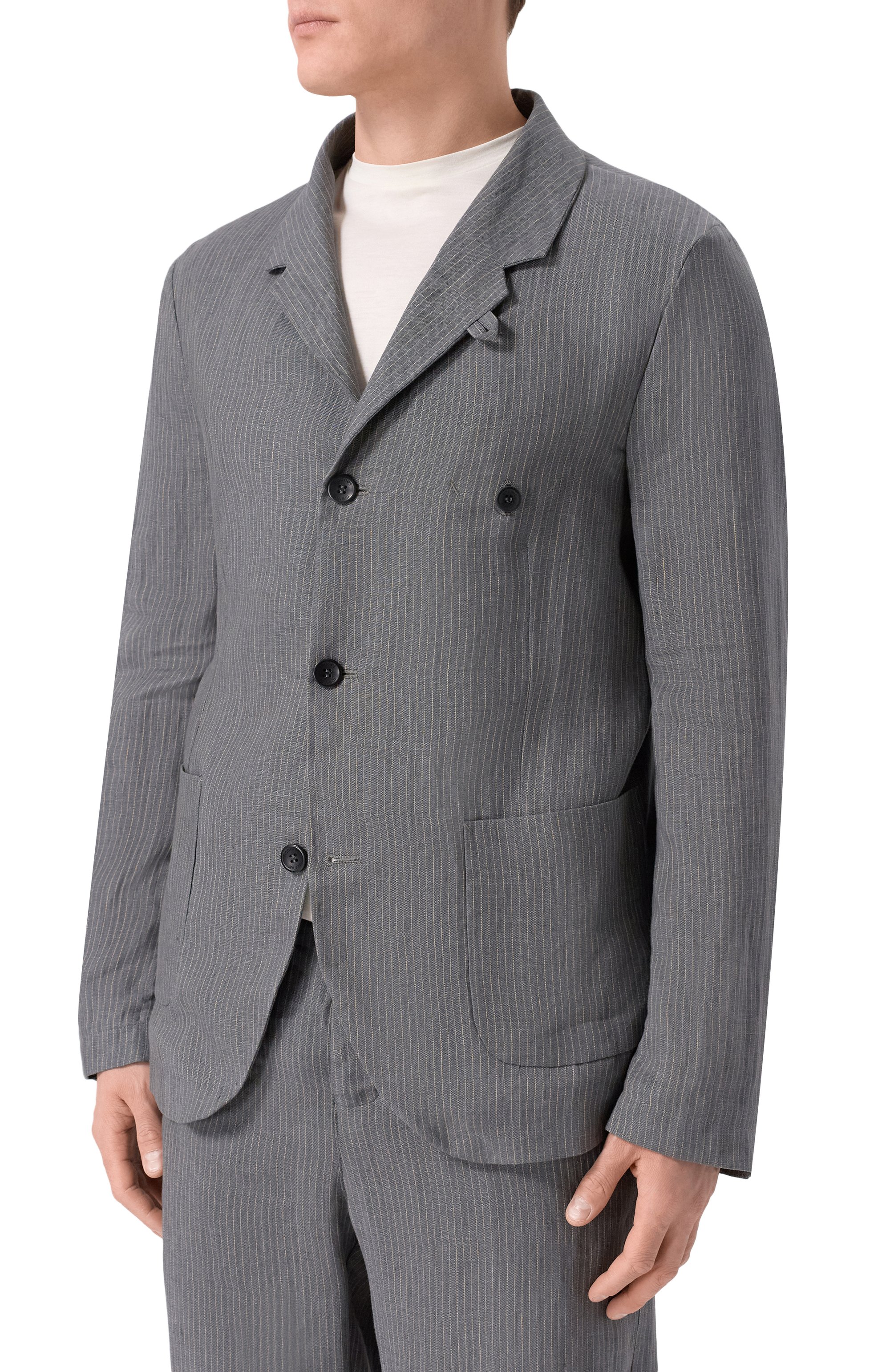 Льняной пиджак HANNES ROETHER, арт. J0P32PE.6069, фото 3