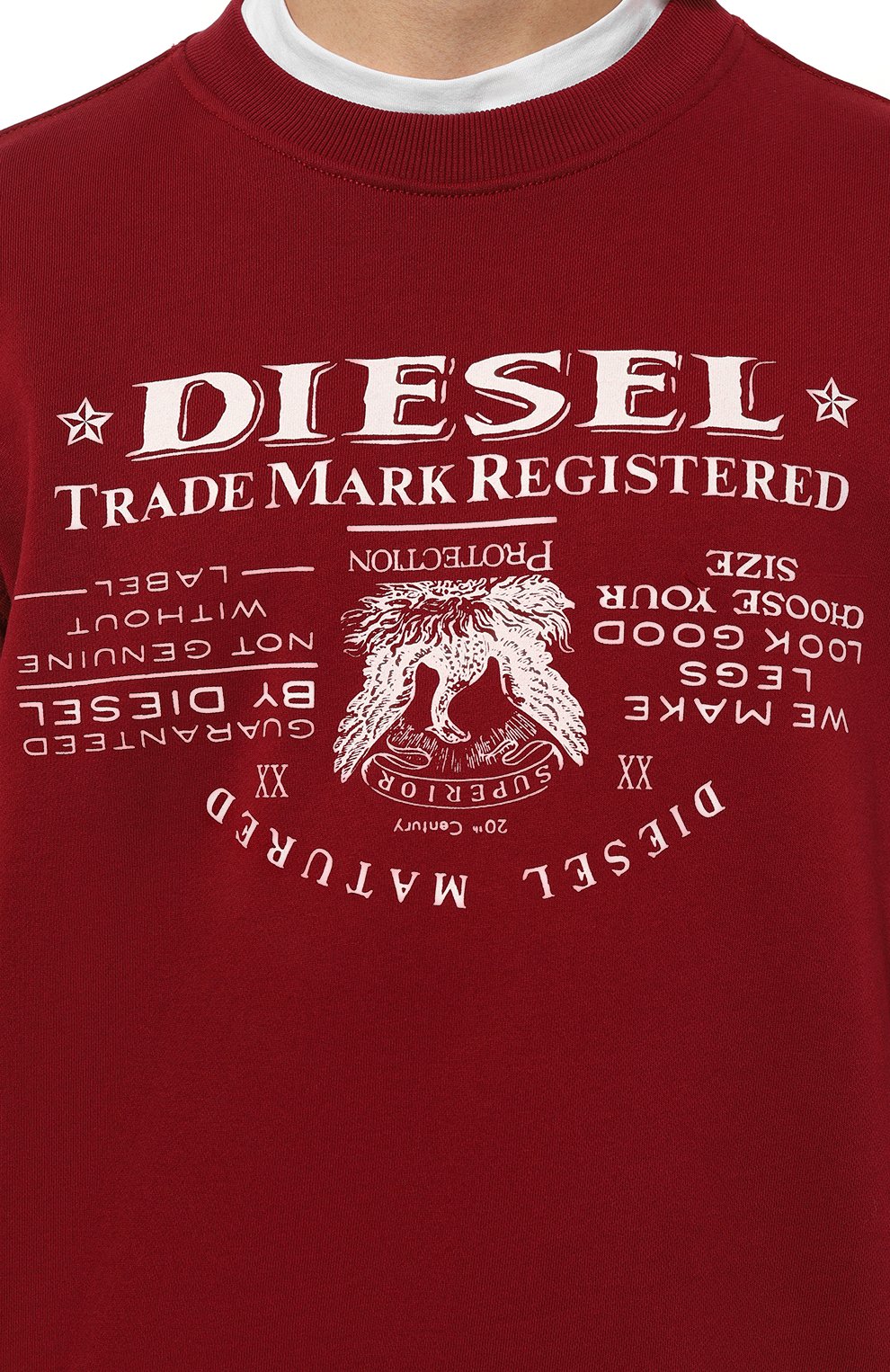 Хлопковый свитшот DIESEL, арт. A03566/0JFAV, фото 5