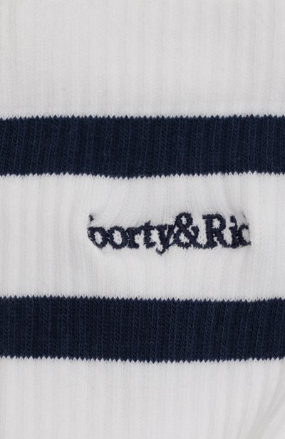 Хлопковые носки SPORTY AND RICH белого цвета по цене 4235 руб., арт. AC102712300WH88, фото 2 Хлопковые носки SPORTY AND RICH, арт. AC102712300WH88, фото 2