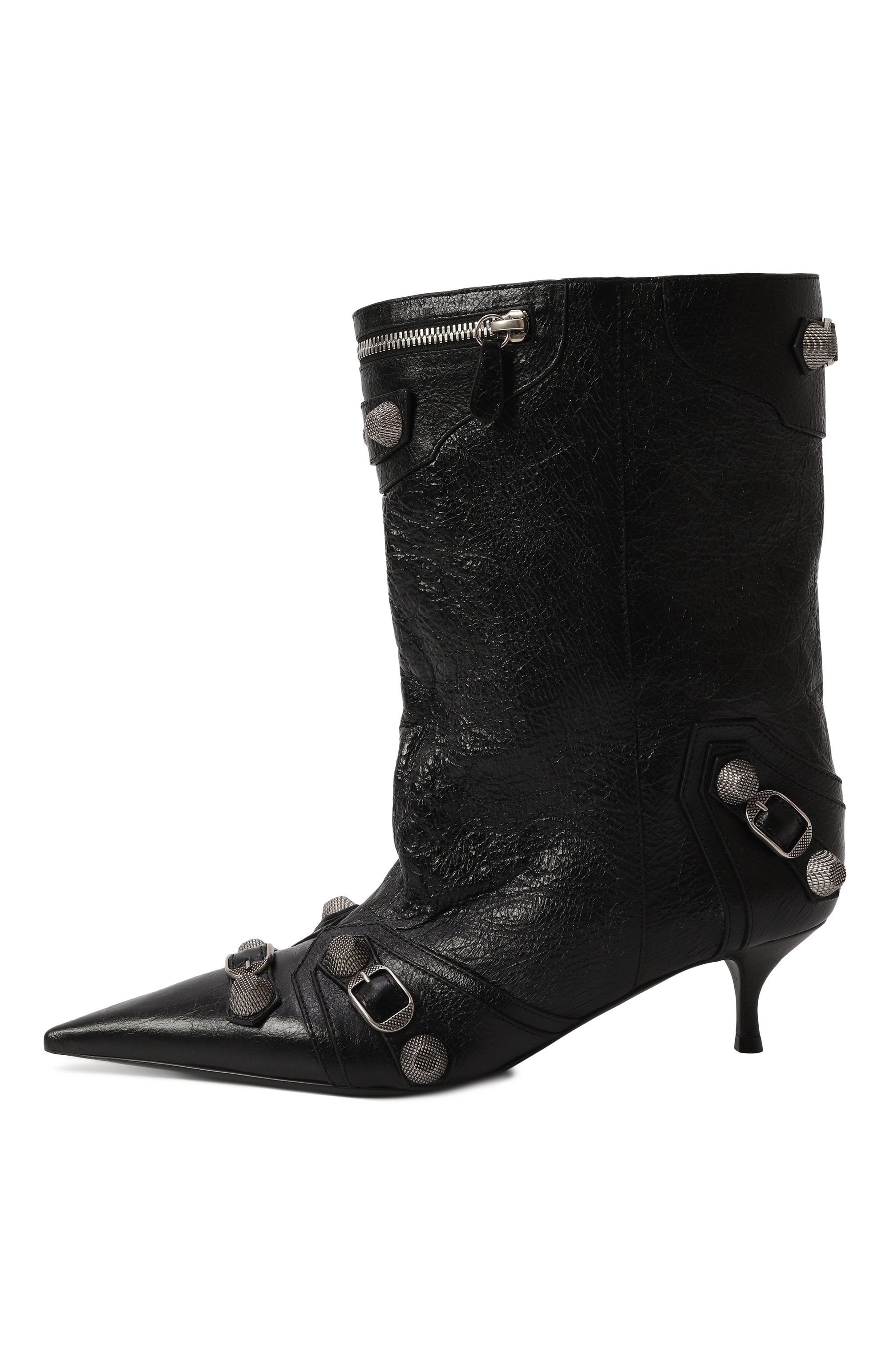 Кожаные ботильоны cagole 50 BALENCIAGA, арт. 802082/WAD4E, фото 4