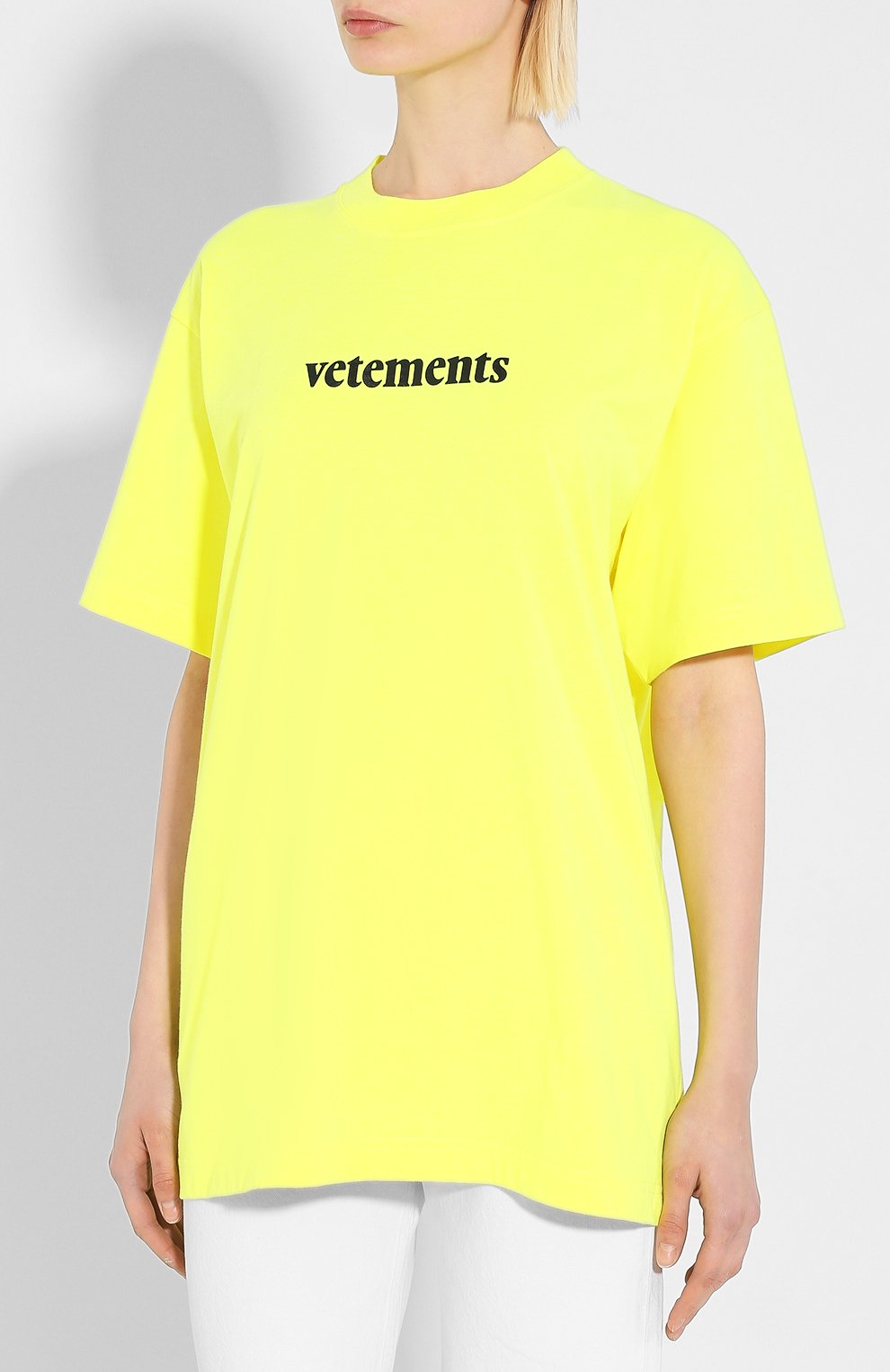Футболка VETEMENTS, арт. SS20TR304 1610/W/FLU0 YELL0W, фото 3