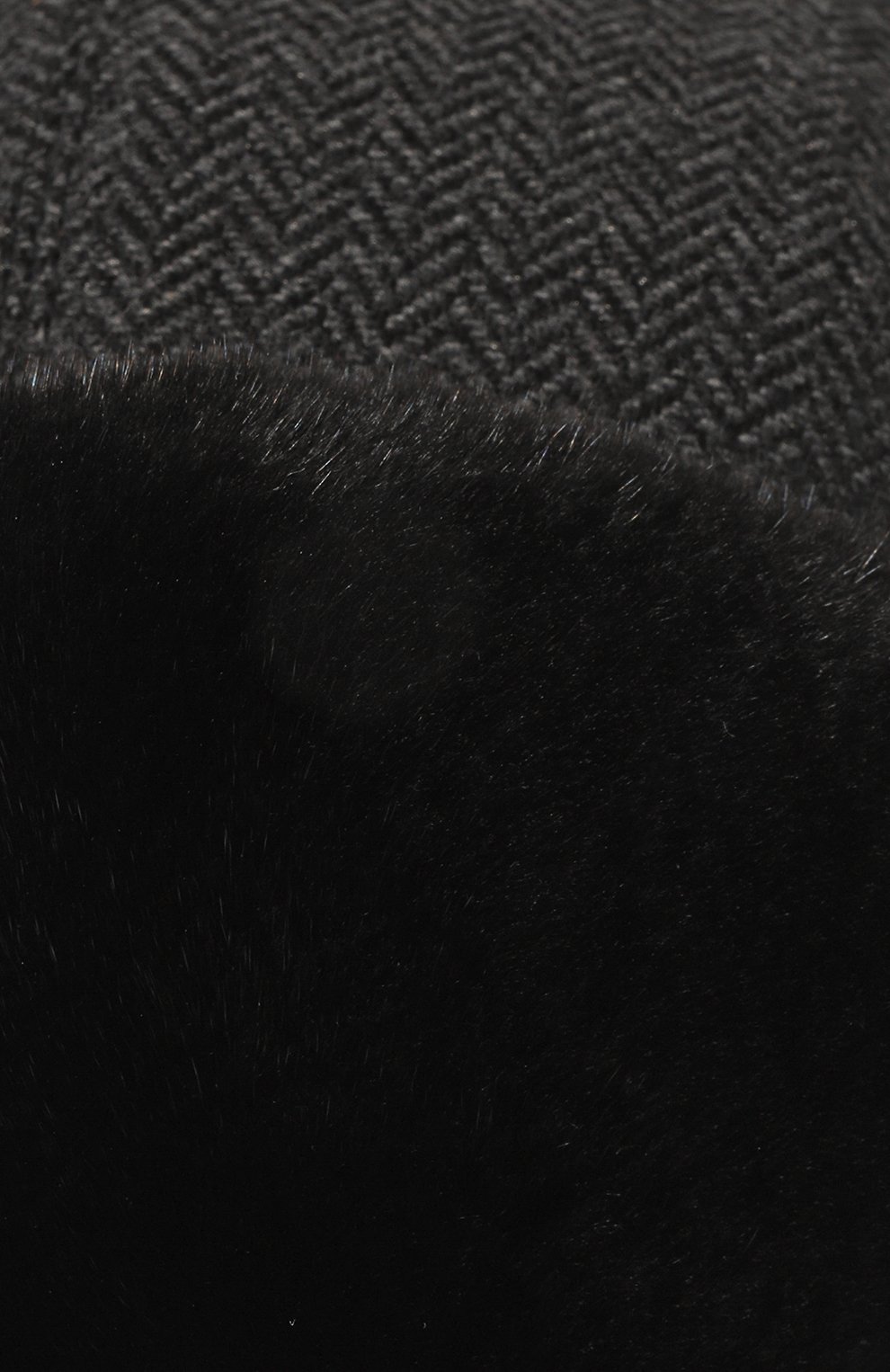 Шерстяная шапка-ушанка с мехом норки VICTORIA KUSENKOVA, арт. 338702880159, фото 3