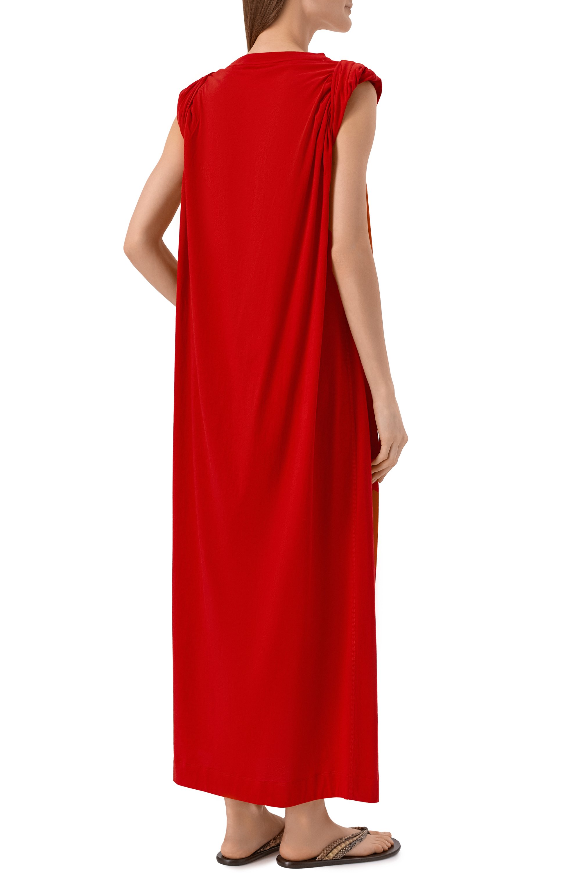 Хлопковое платье DRIES VAN NOTEN красного цвета по цене 61800 руб., арт. 011131/3606, фото 3 Хлопковое платье DRIES VAN NOTEN, арт. 011131/3606, фото 3