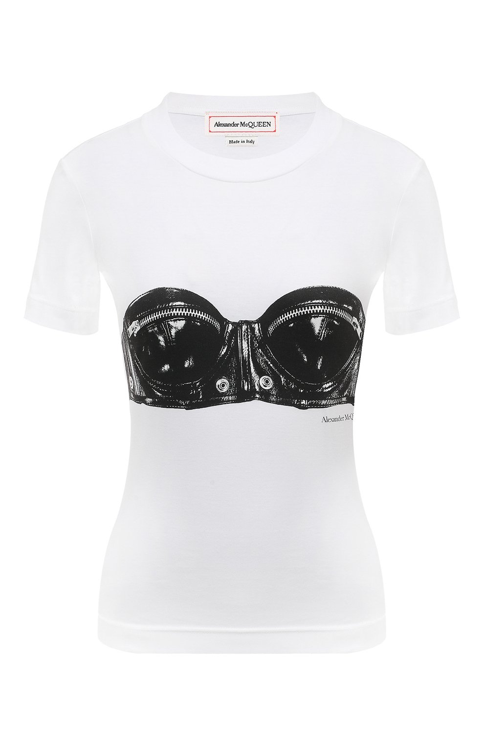 Хлопковая футболка ALEXANDER MCQUEEN,  арт. 752355/QZAJY, фото 1