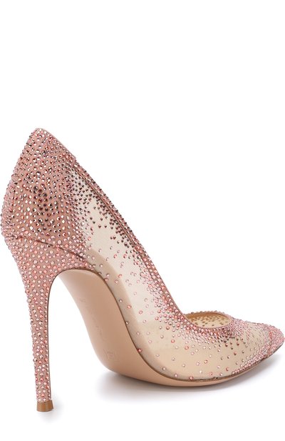 Туфли gianvito 105 с кристаллами на шпильке GIANVITO ROSSI, арт. G20130.15RIC.C0ZDANU, фото 4