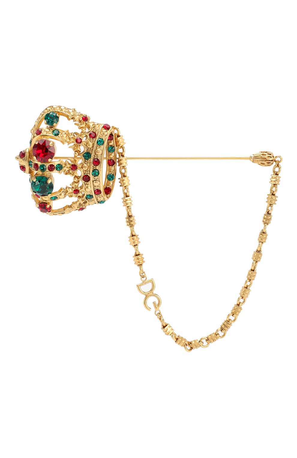 Брошь DOLCE & GABBANA золотого цвета по цене 79950 руб., арт. WPL1C1/W1111, фото 1 Брошь DOLCE & GABBANA, арт. WPL1C1/W1111, фото 1